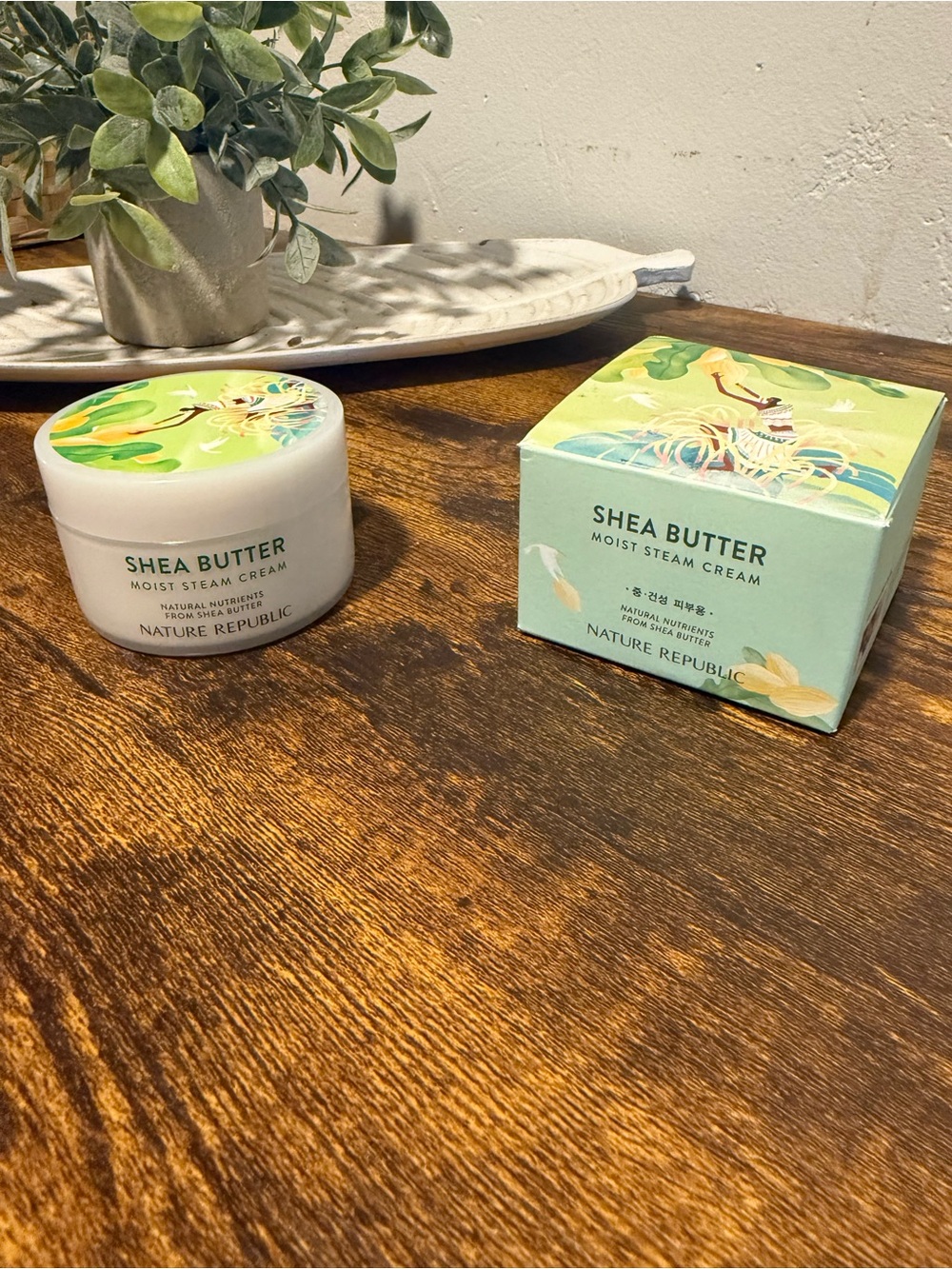 Nature Republic Shea Butter Moist Steam Cream - Light Green